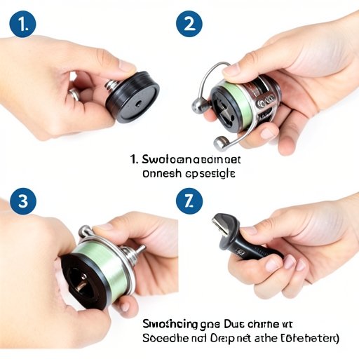 Tutoriel en 3 étapes pour changer la manivelle d'un moulinet de pêche spinning de côté